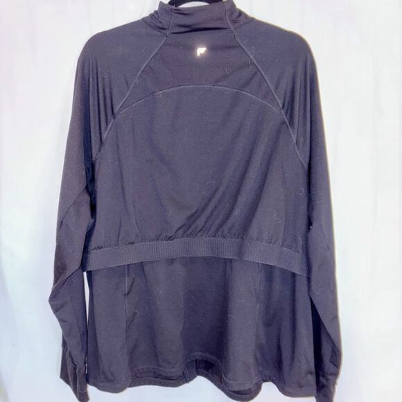 Athleta Womens Black Polyester/Spandex Full Zip Jacket w Pockets Size 4X EUC - Picture 5 of 9